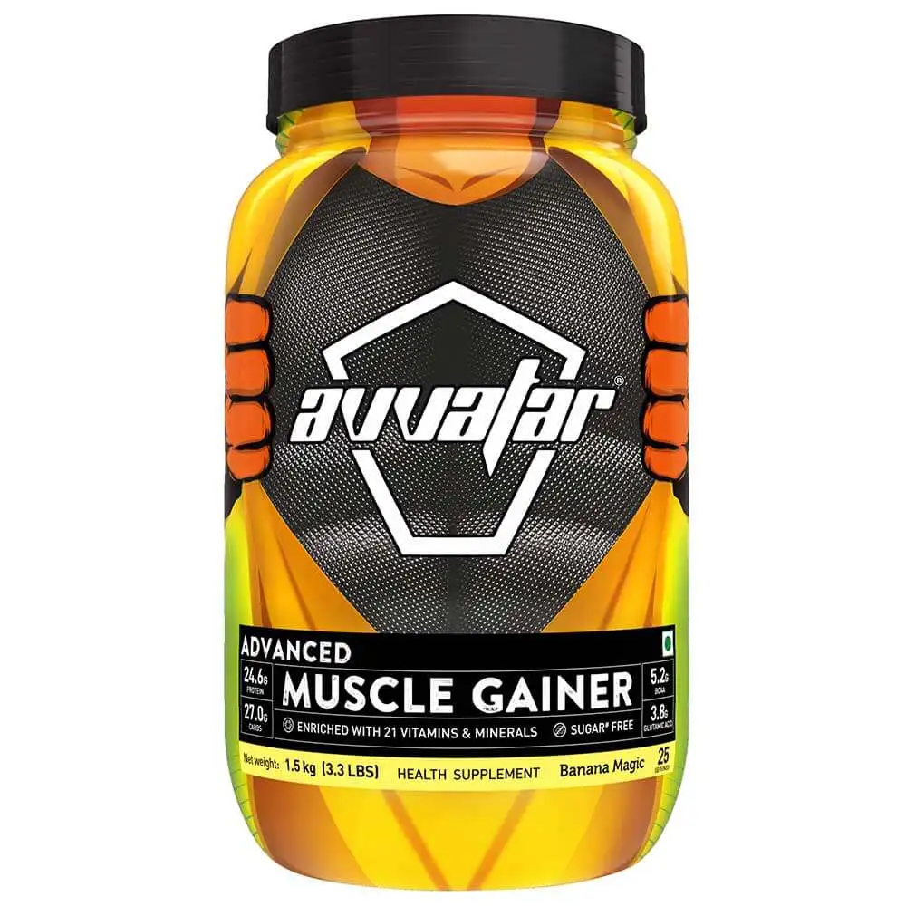 Avvatar Advanced Muscle Gainer,  3.3 lb  Banana Magic