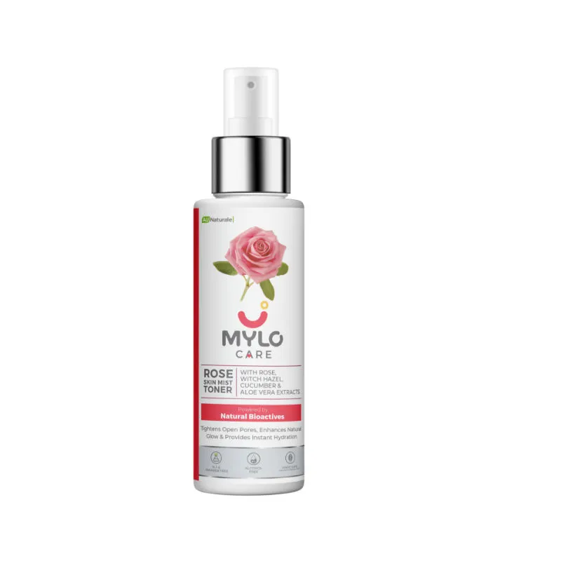 Mylo Care Rose Skin Mist Toner For Glowing Skin Contains Witch Hazel Cucumber & Aloe Vera Extract