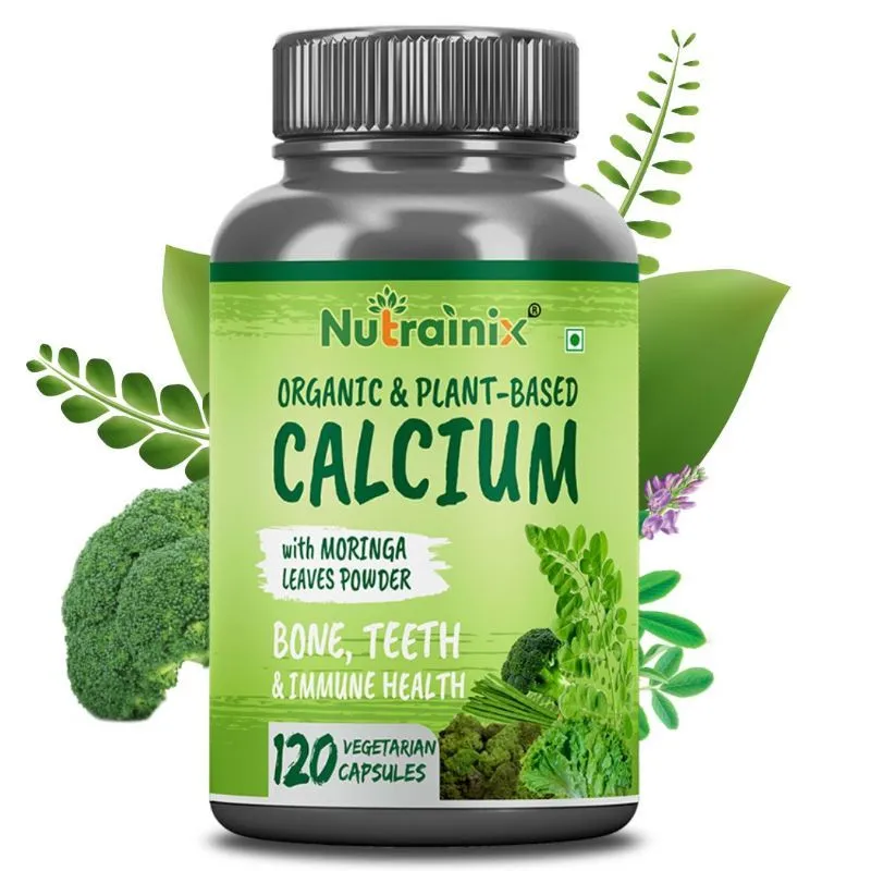 Nutrainix Certified Organic & Plant-Based Calcium Capsules