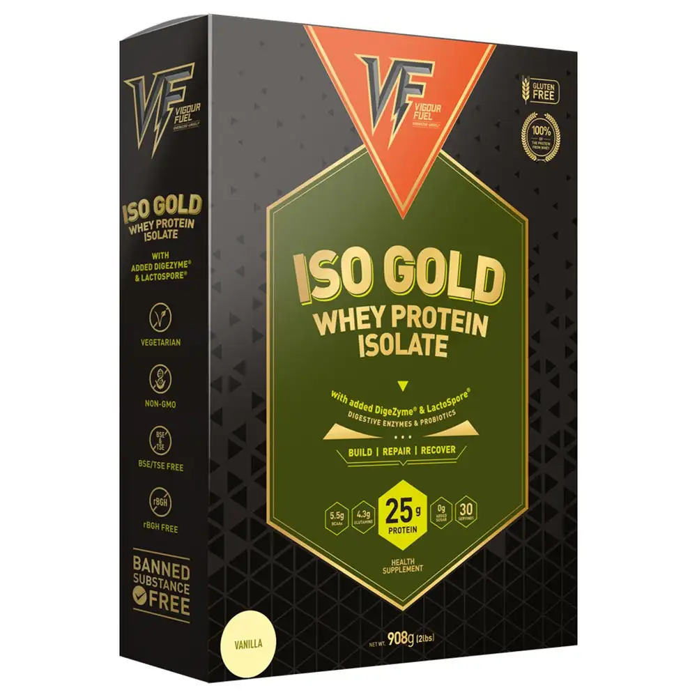 Vigour Fuel Iso Gold Whey Protein Isolate,  2 lb  Vanilla