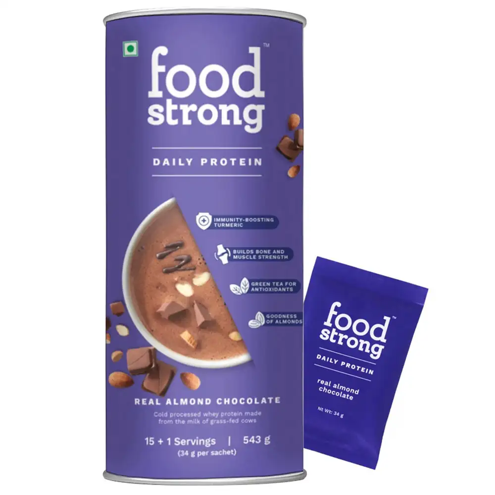 Foodstrong Daily Protein,  1.19 lb  Real Almond Chocolate