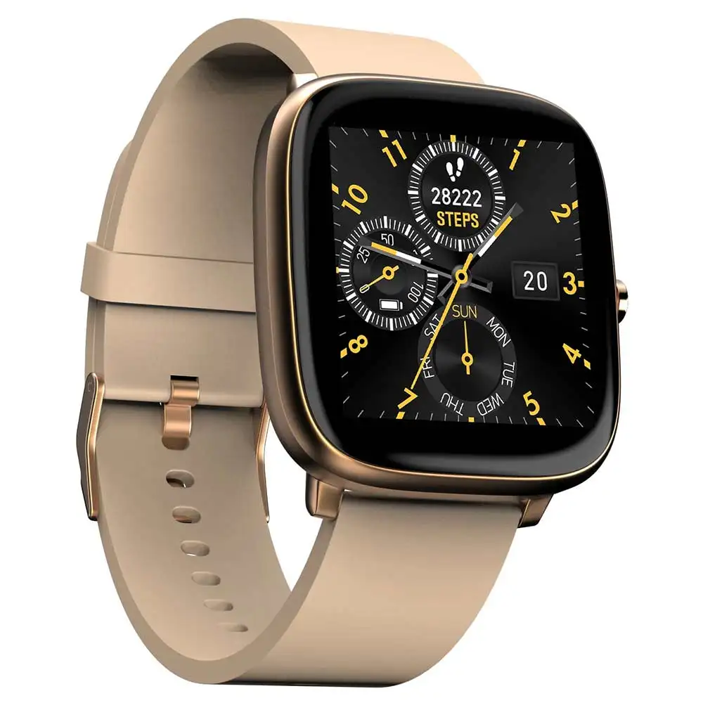 Noise ColorFit Qube Oxy Smartwatch,  Beige Gold