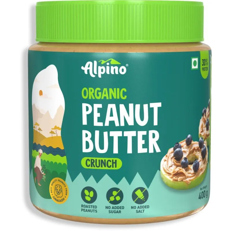 Alpino Organic Natural Peanut Butter Crunchy