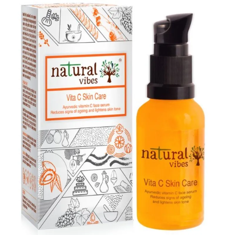 Natural Vibes Ayurvedic Vitamin C Skin Care Face Serum