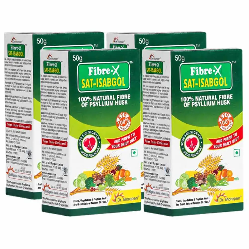 Dr. Morepen Fiber-X Sat Isabgol,  4 Piece(s)/Pack