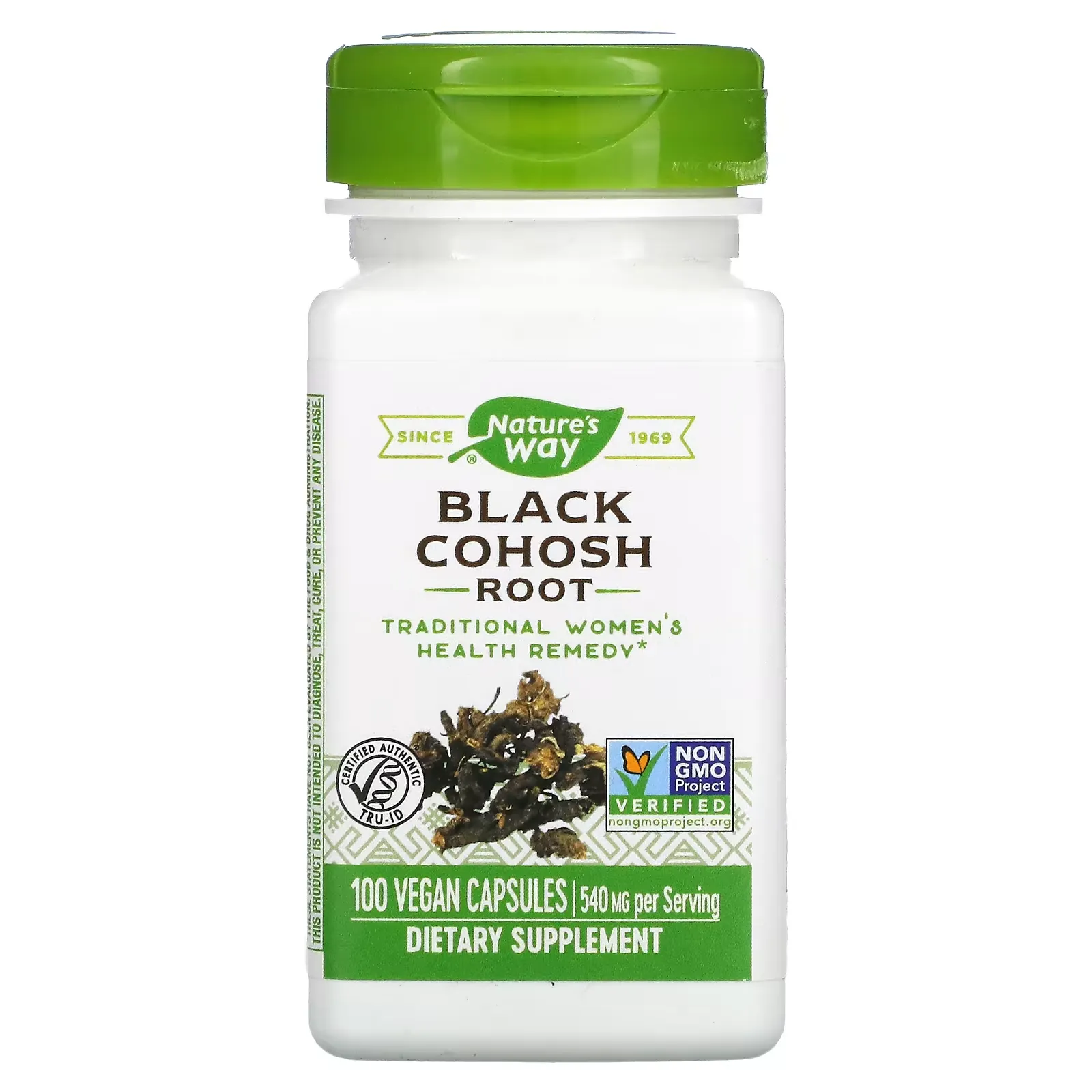 Black Cohosh Root, 540 mg, 100 Vegan Capsules