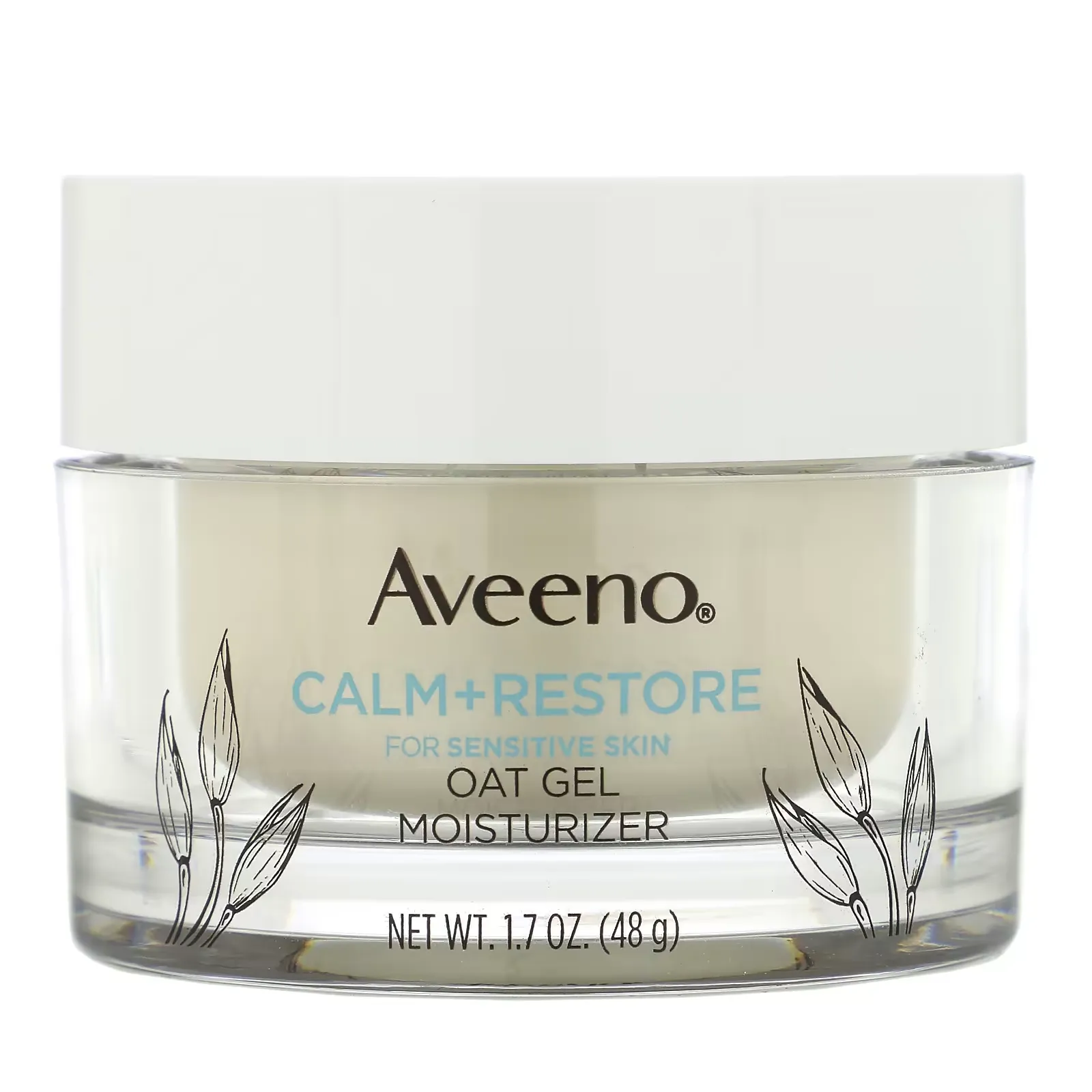 Calm + Restore, Oat Gel Moisturizer, Fragrance Free, 1.7 oz (48 g)