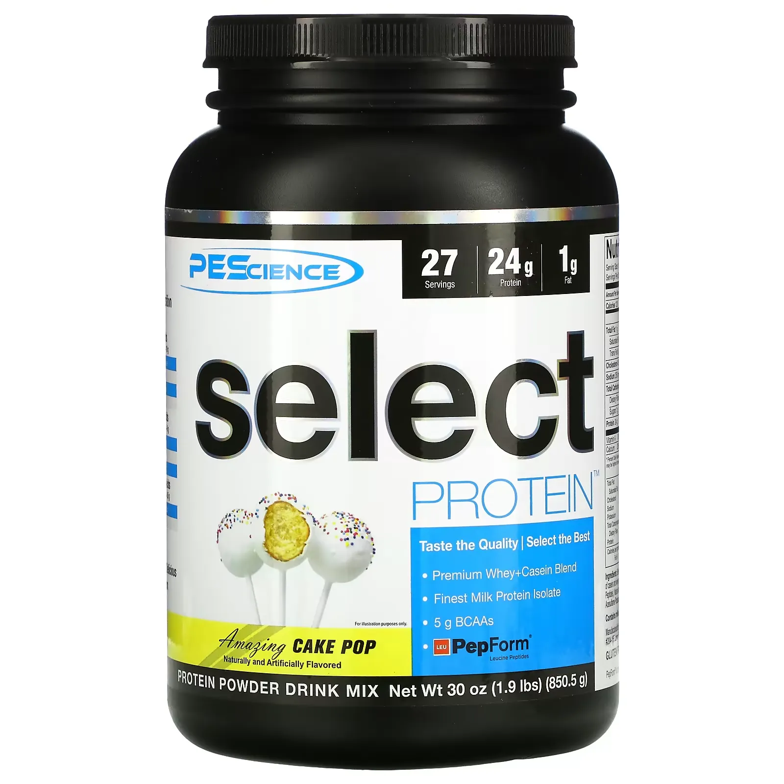 Select Protein, Amazing Cake Pop, 1.9 lbs (850.5 g)