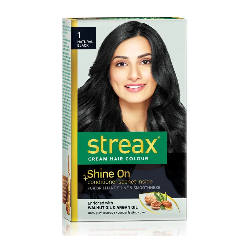 Streax Hair Colour - Natural Black 1