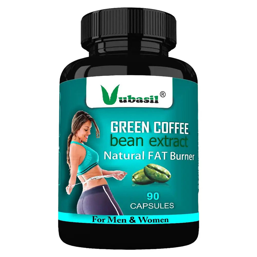 Vubasil Green Coffee Bean Extract Natural Fat Burner,  90 capsules