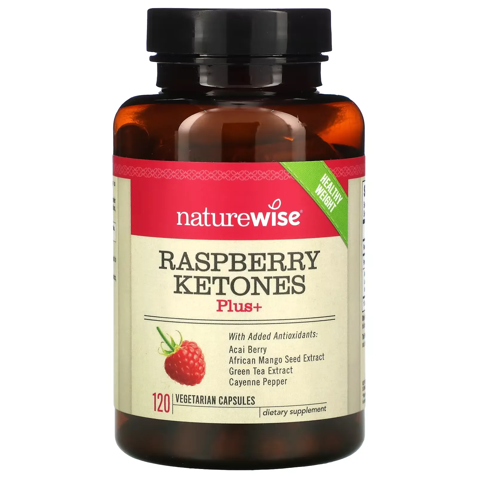 Raspberry Ketones Plus+, 120 Vegetarian Capsules