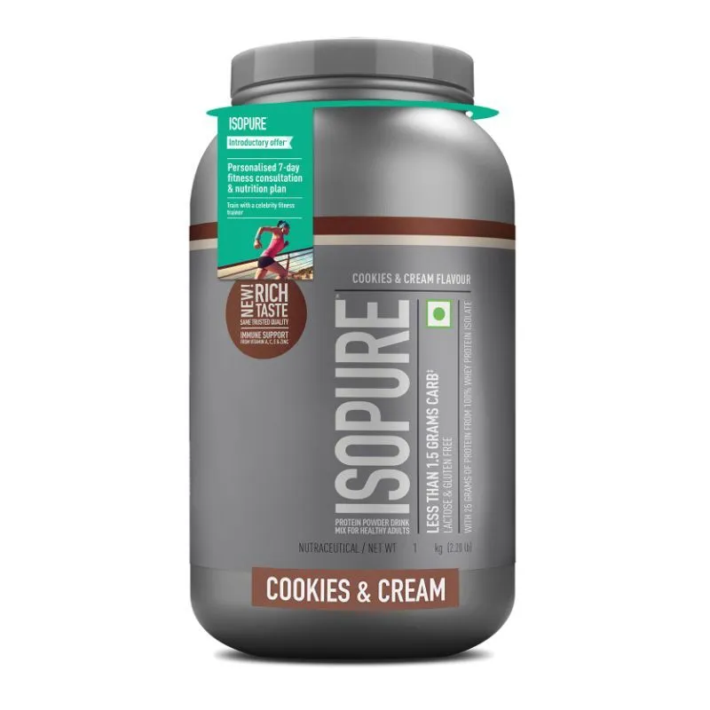 Isopure 100% Whey Isolate Protein - Cookies & Cream