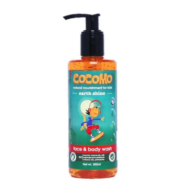 Cocomo Natural Neem & Aloe Vera Kids Face & Body Wash- Earth Shine (Age: 4+)