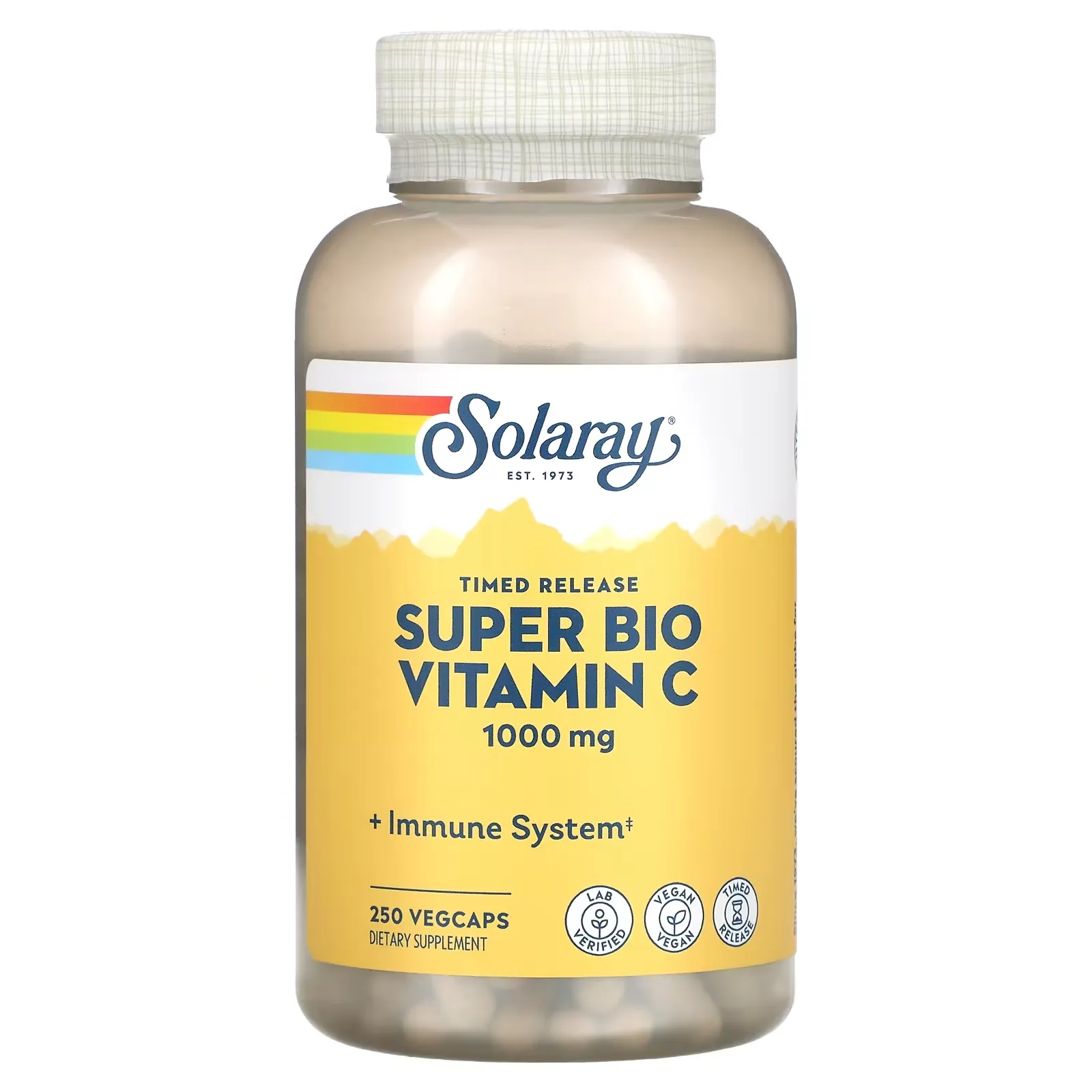 Super Bio Vitamin C, Timed Release, 500 mg, 250 VegCaps