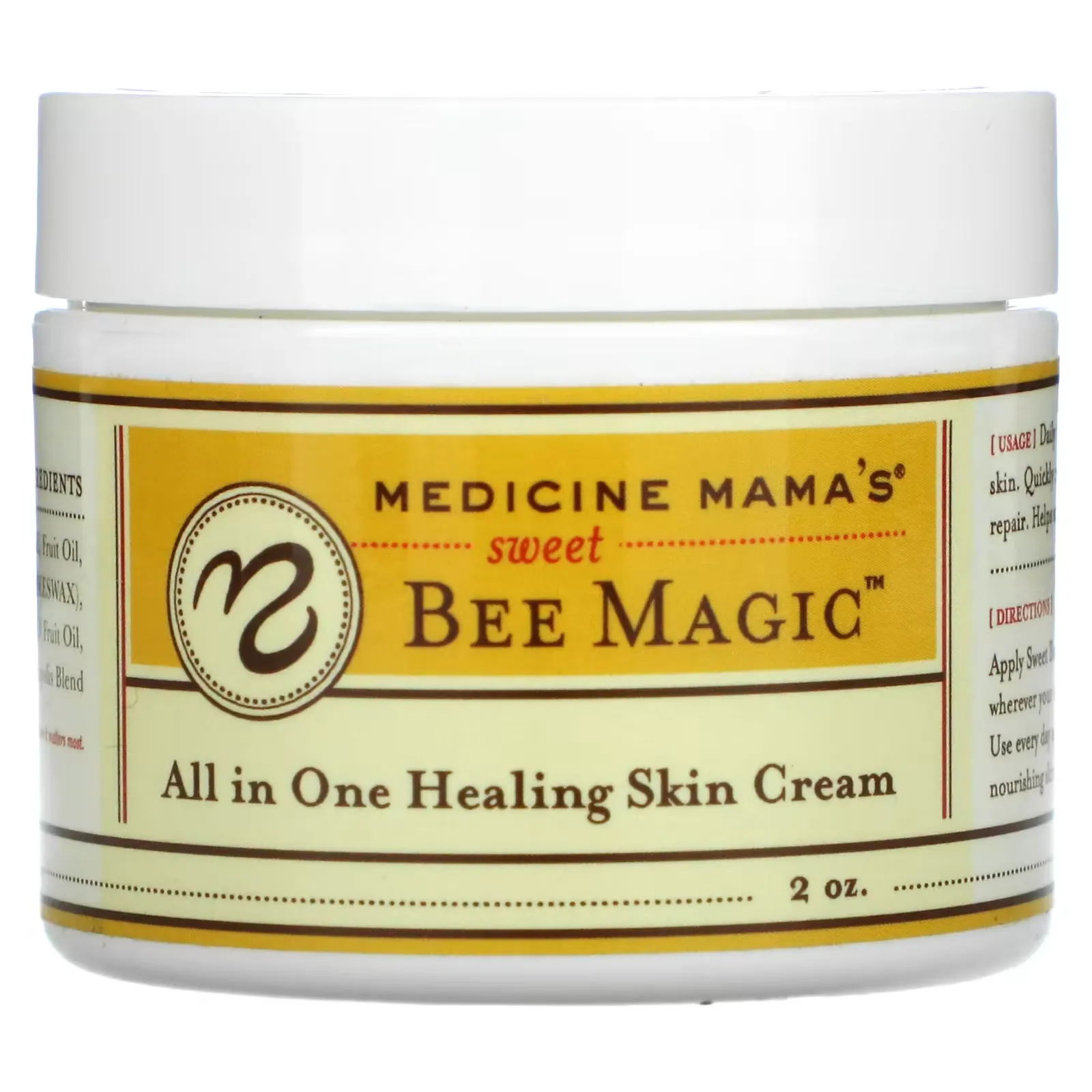 Sweet Bee Magic, All In One Healing Skin Cream, 2 oz