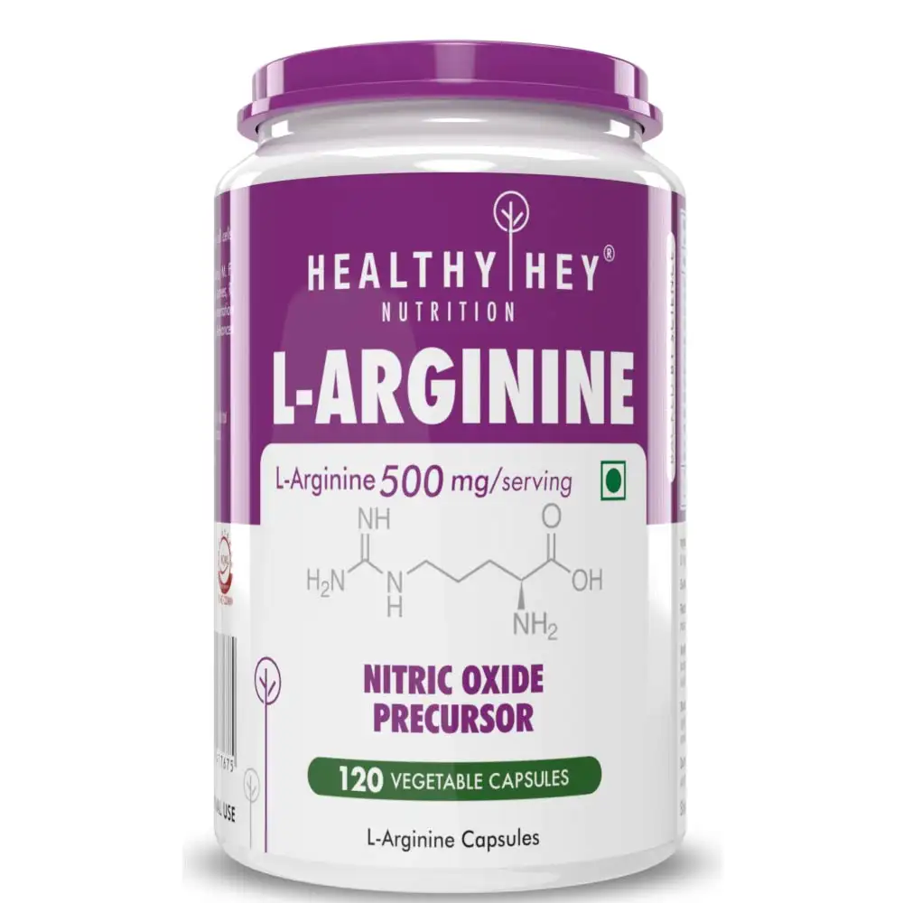 HealthyHey Nutrition L-Arginine,  120 capsules