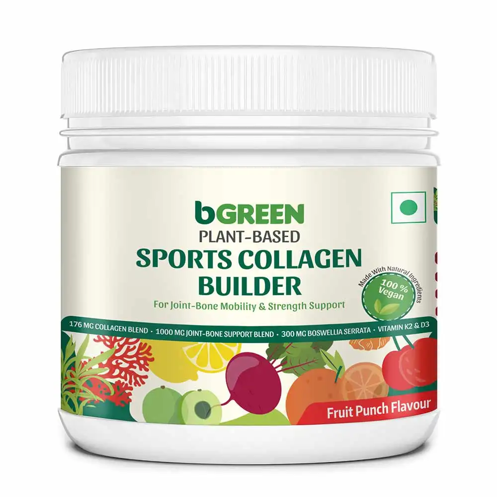 bGREEN Plant Based Sports Collagen Builder by Healt,  200 g  Fruit Punch