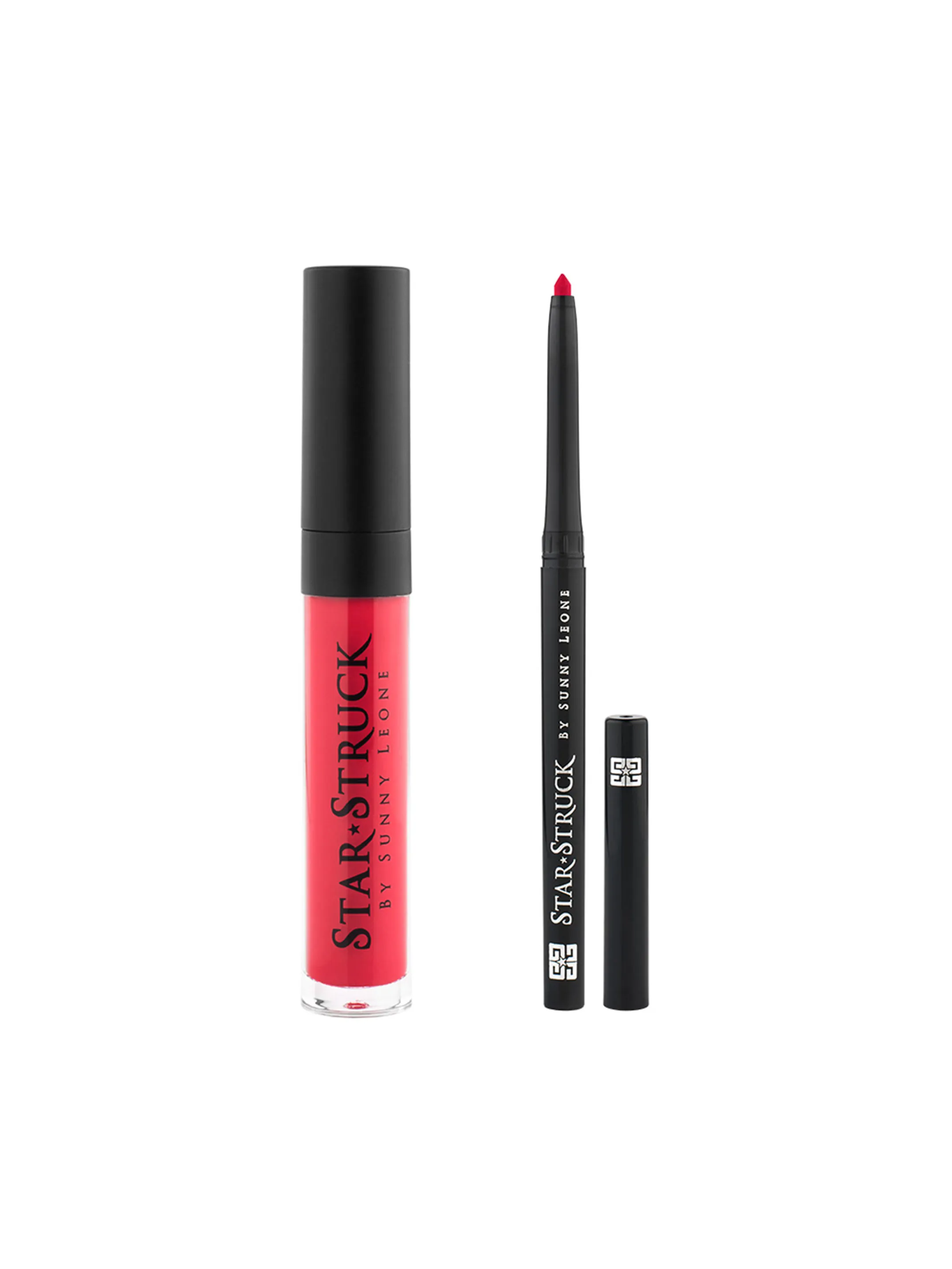 Star Struck Wild Cherry 2 Piece Lip Kit (Liquid Lip Color, Longwear Lip Liner)