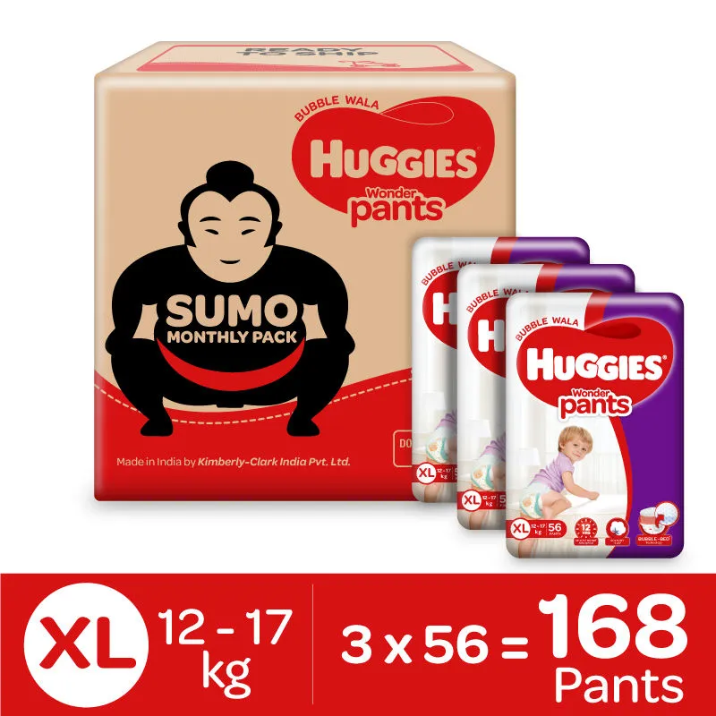 Huggies Wonder Pants Diapers Sumo Pack - Extra Large