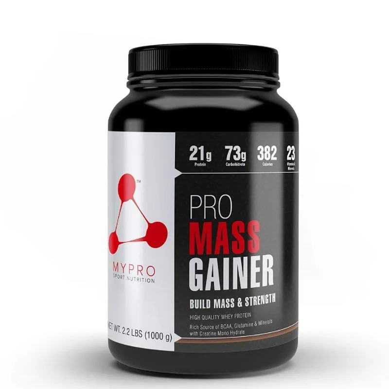 MYPRO SPORT NUTRITION High Protein Pro Mass Gainer Supplement Powder - Coffee Latte Flavor