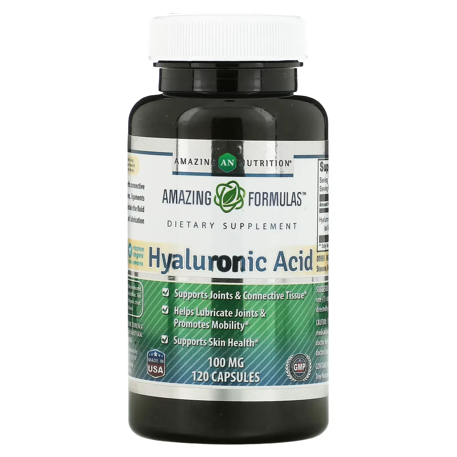 Hyaluronic Acid, 100 mg, 120 Capsules