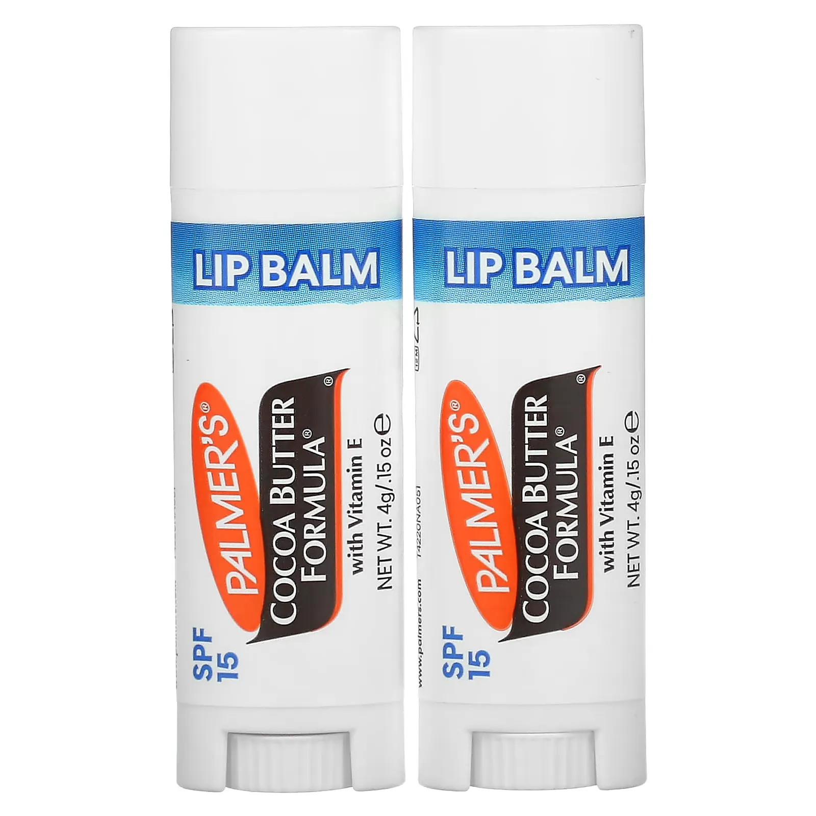 Lip Balm, SPF 15, Original, 2 Pack, 0.15 oz (4 g) Each