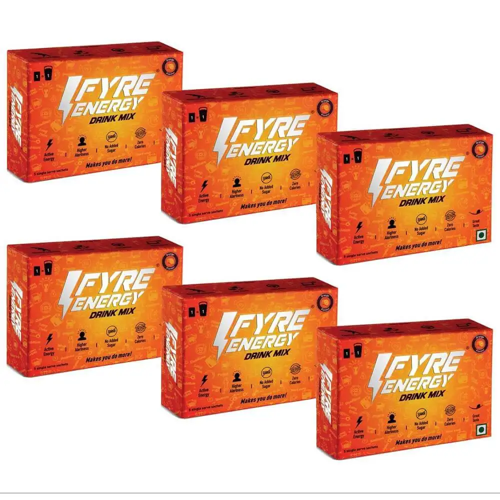 Fyre Energy Drink Mix,  30 sachets/pack  Orange