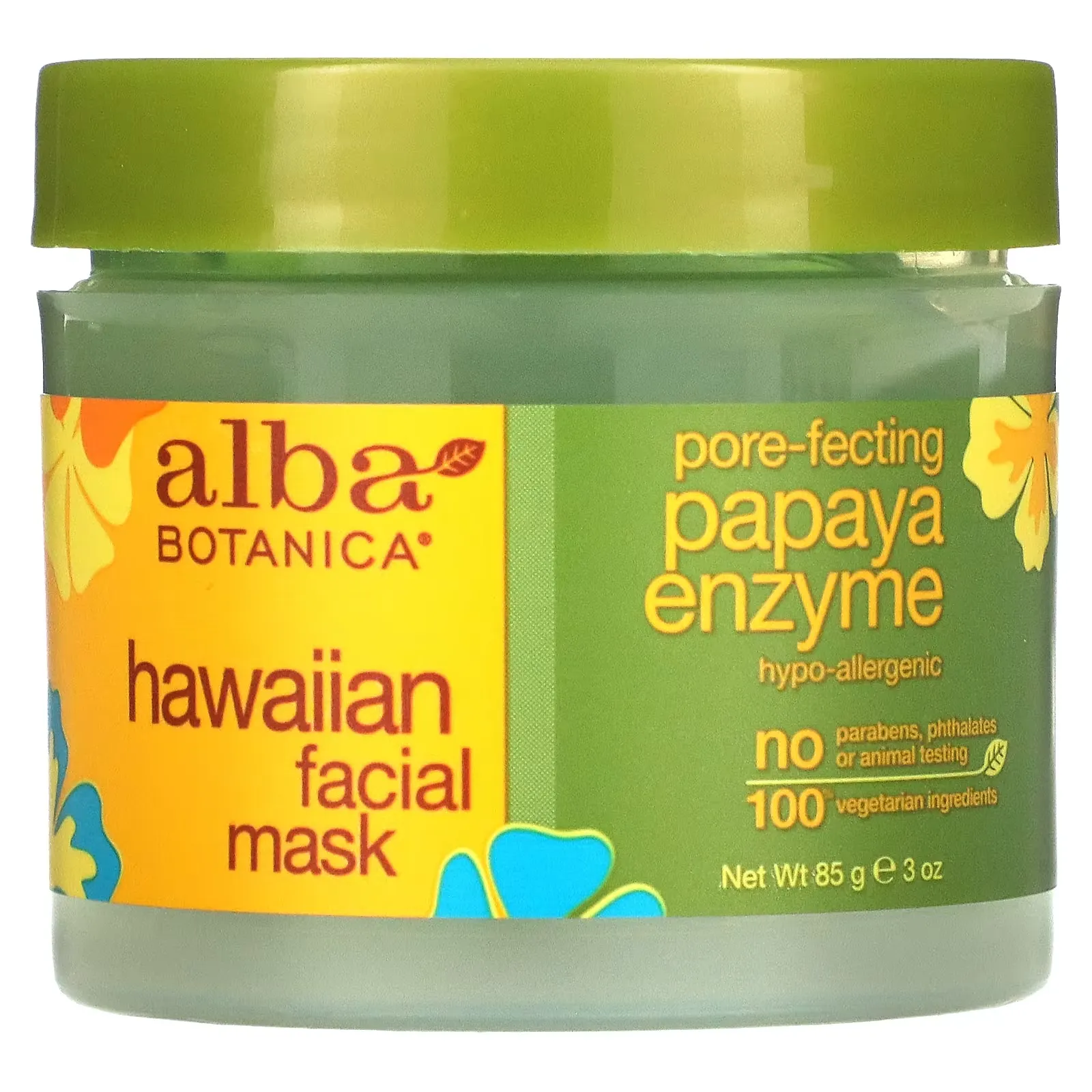 Hawaiian Beauty Facial Mask, Pore-Fecting Papaya Enzyme, 3 oz (85 g)