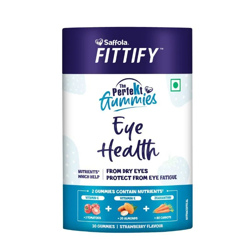 Saffola FITTIFY The Perfekt Gummies For Eye Health - Strawberry Flavour