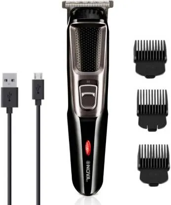 Nova NHT 1074 USB , Cordless , Rechargeable , 30 Minutes Runtime Beard Trimmer for Men (Black)