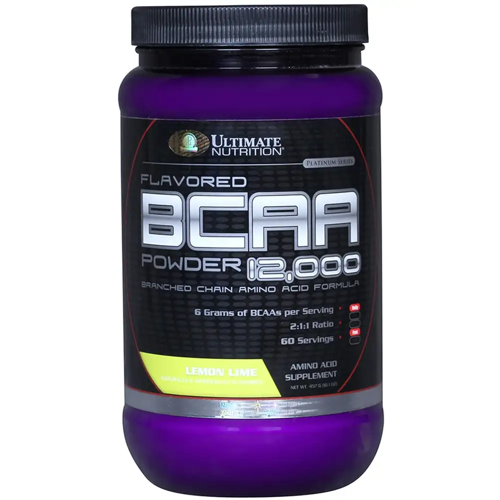 Ultimate Nutrition BCAA Powder,  1 lb  60 Servings  Lemon Lime