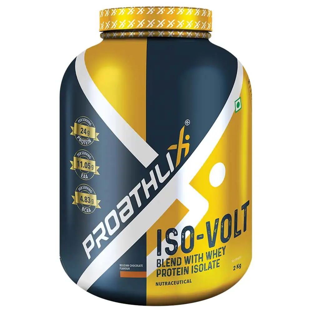 Proathlix Iso-Volt Whey Protein,  4.4 lb  Belgian Chocolate