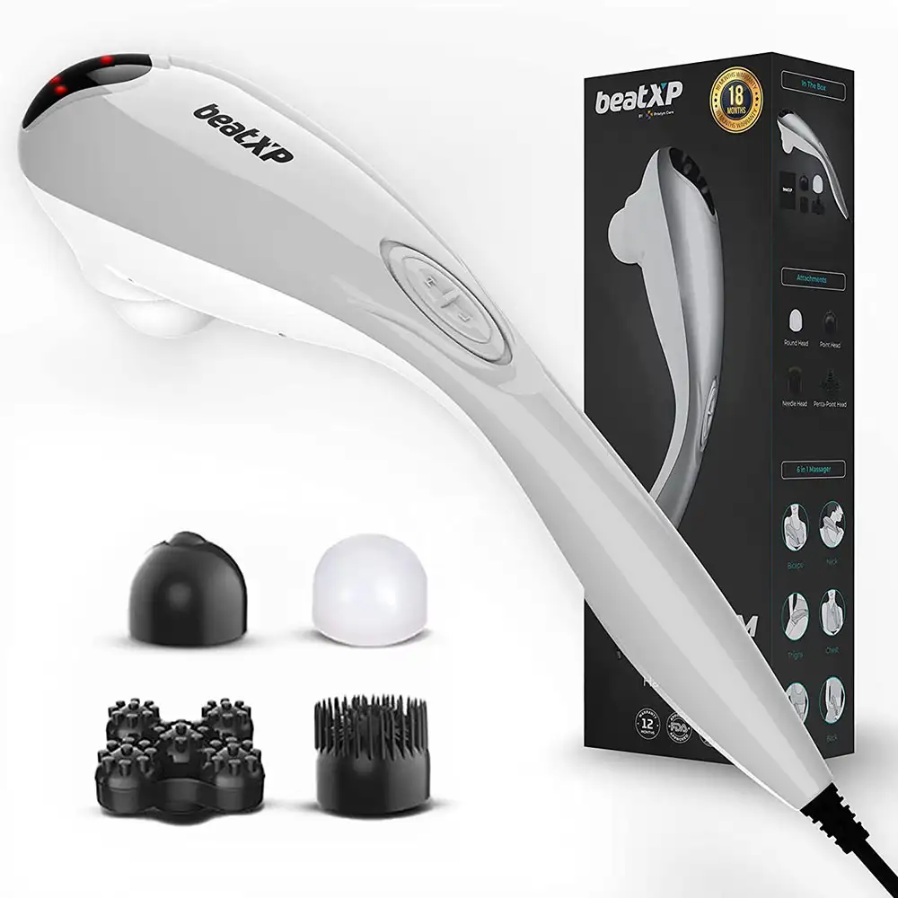 beatXP Stream Prime Hammer Massager,  Glossy Silver