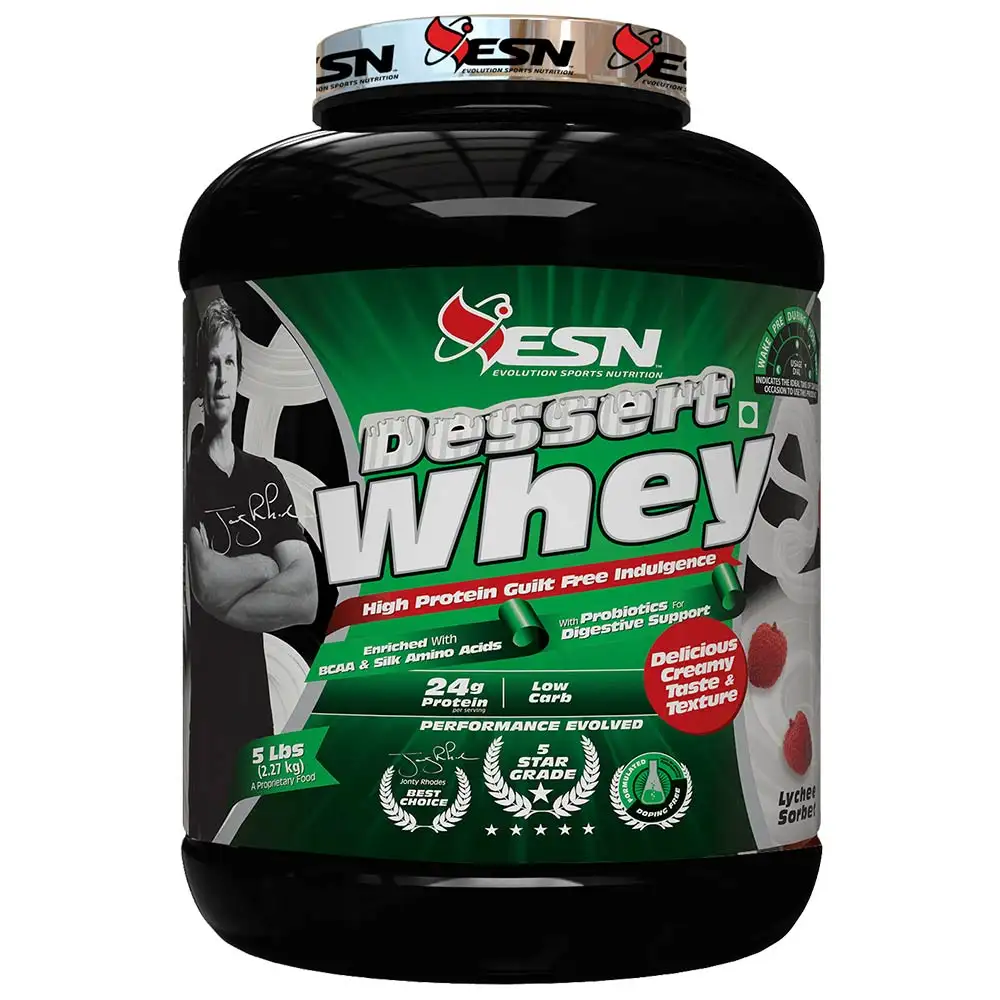 ESN Dessert Whey,  5 lb  Lychee Sorbet