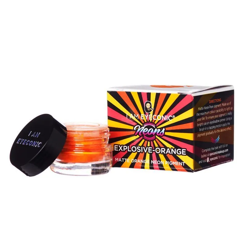 I AM EYECONIC Matte Neon Pigments - Explosive Orange