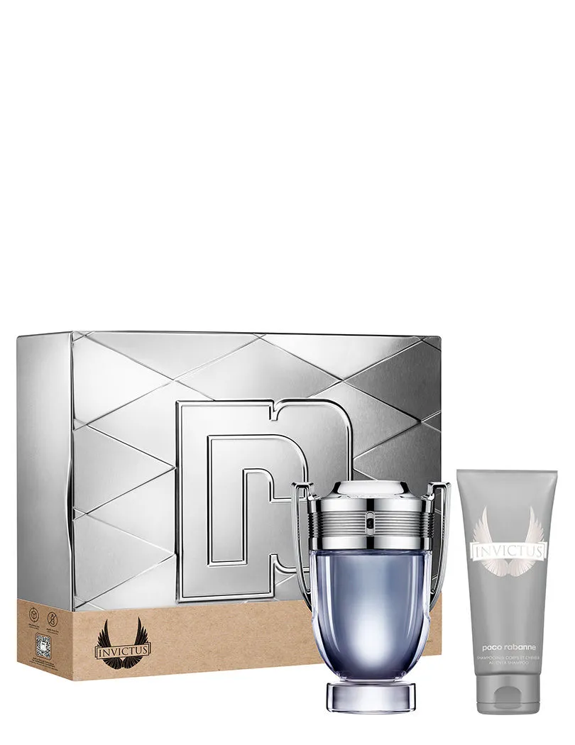 Paco Rabanne Invictus Eau De Toilette 100ml With Shampo 100ml