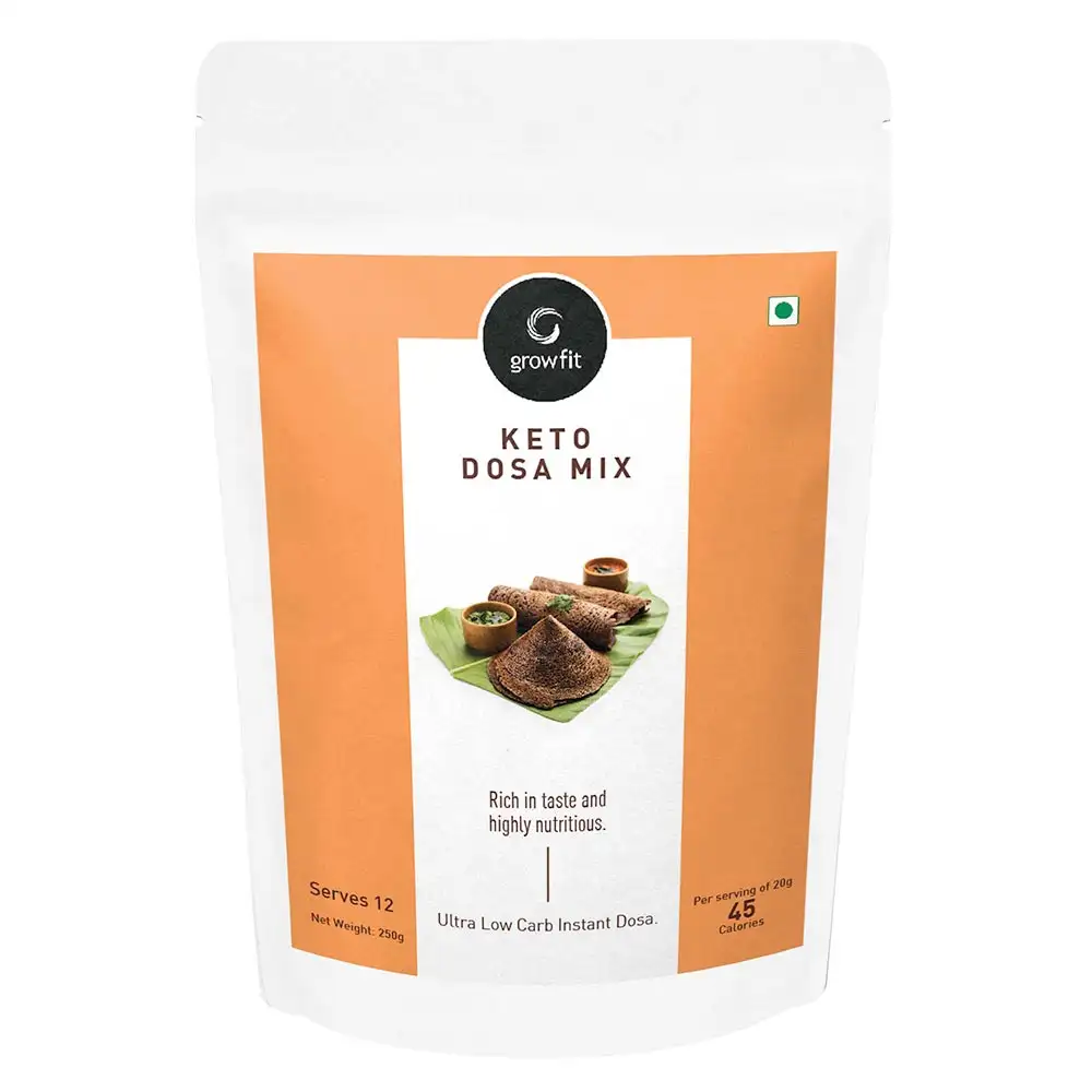 GrowFit Keto Dosa Mix,  Unflavoured  250 g