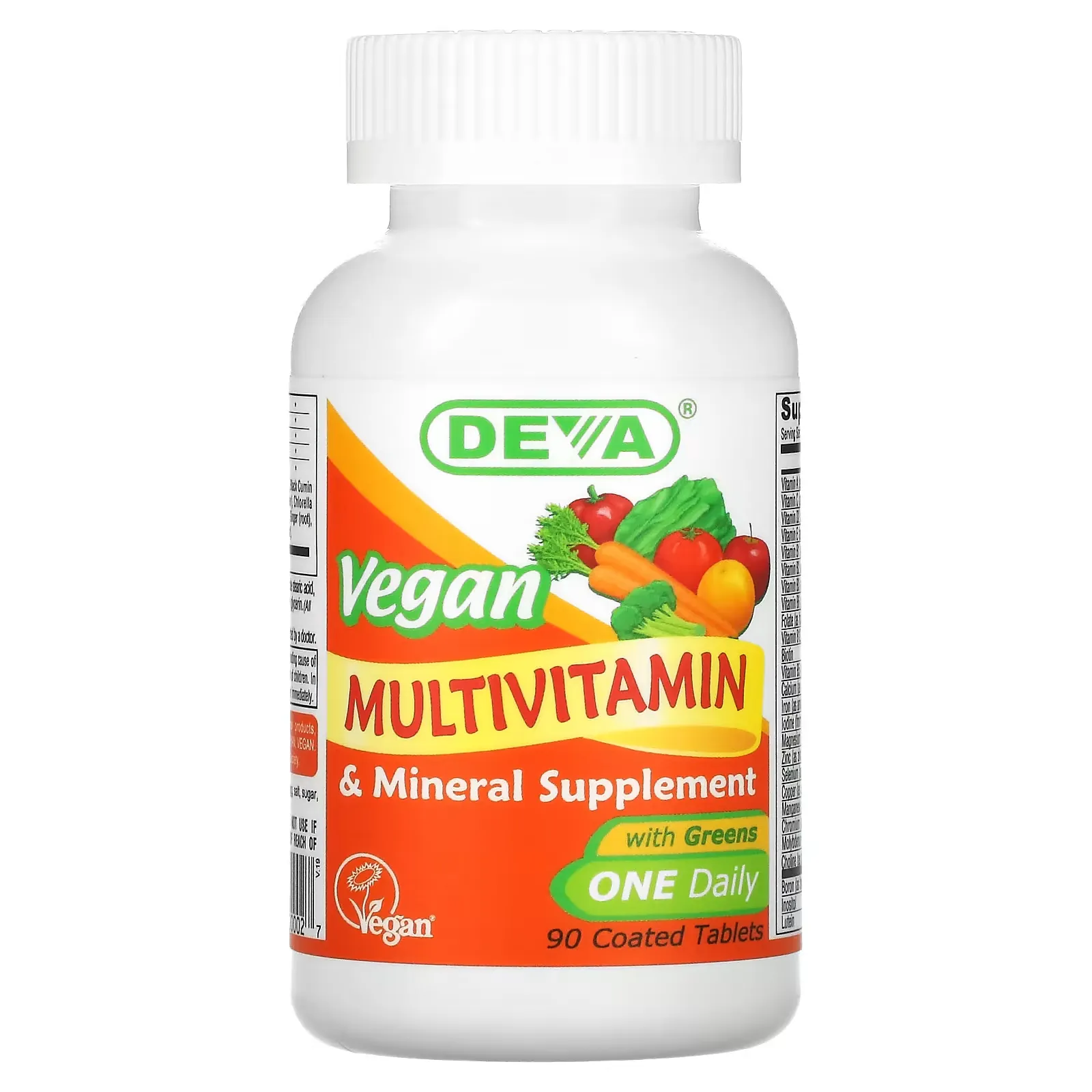 Vegan Multivitamin & Mineral Supplement, One Daily, 90 Coated Tablets