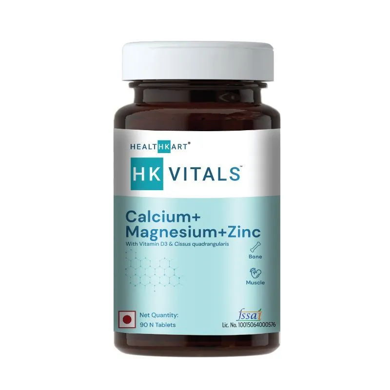 HealthKart Hk Vitals Calcium, Magnesium, And Zinc Tablets With Vitamin D3, For Bone And Joint Health