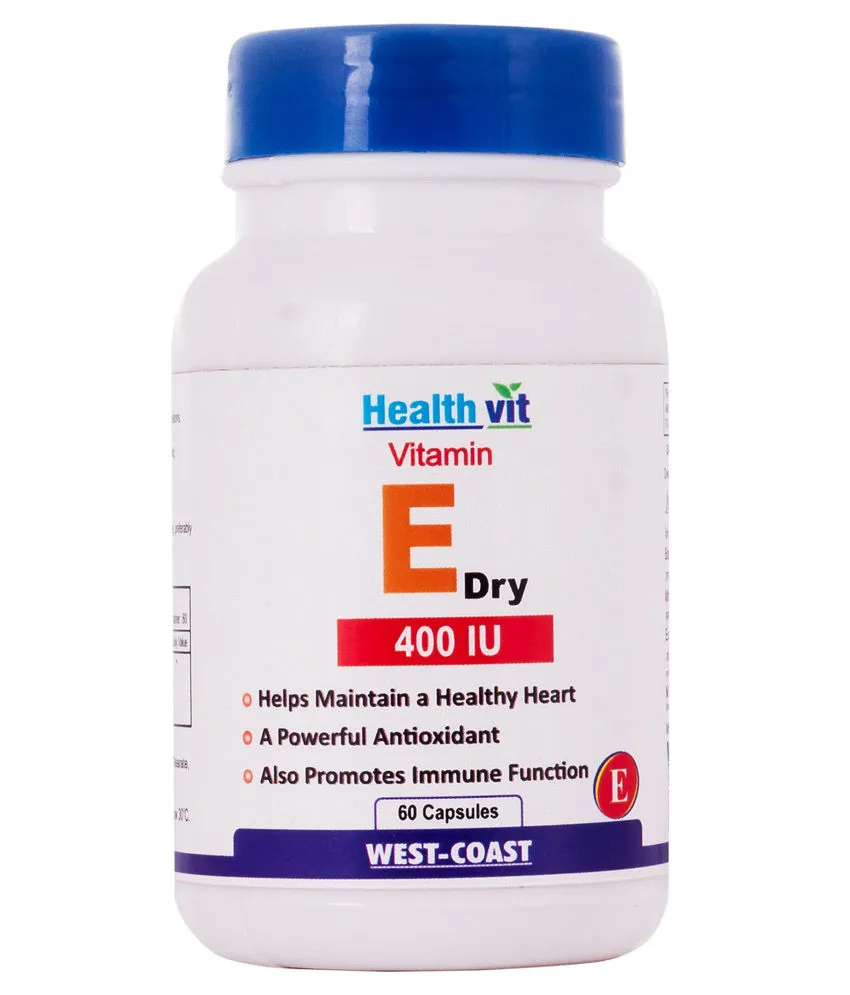 HealthVit Vitamin E Dry 400 IU 60 Capsules