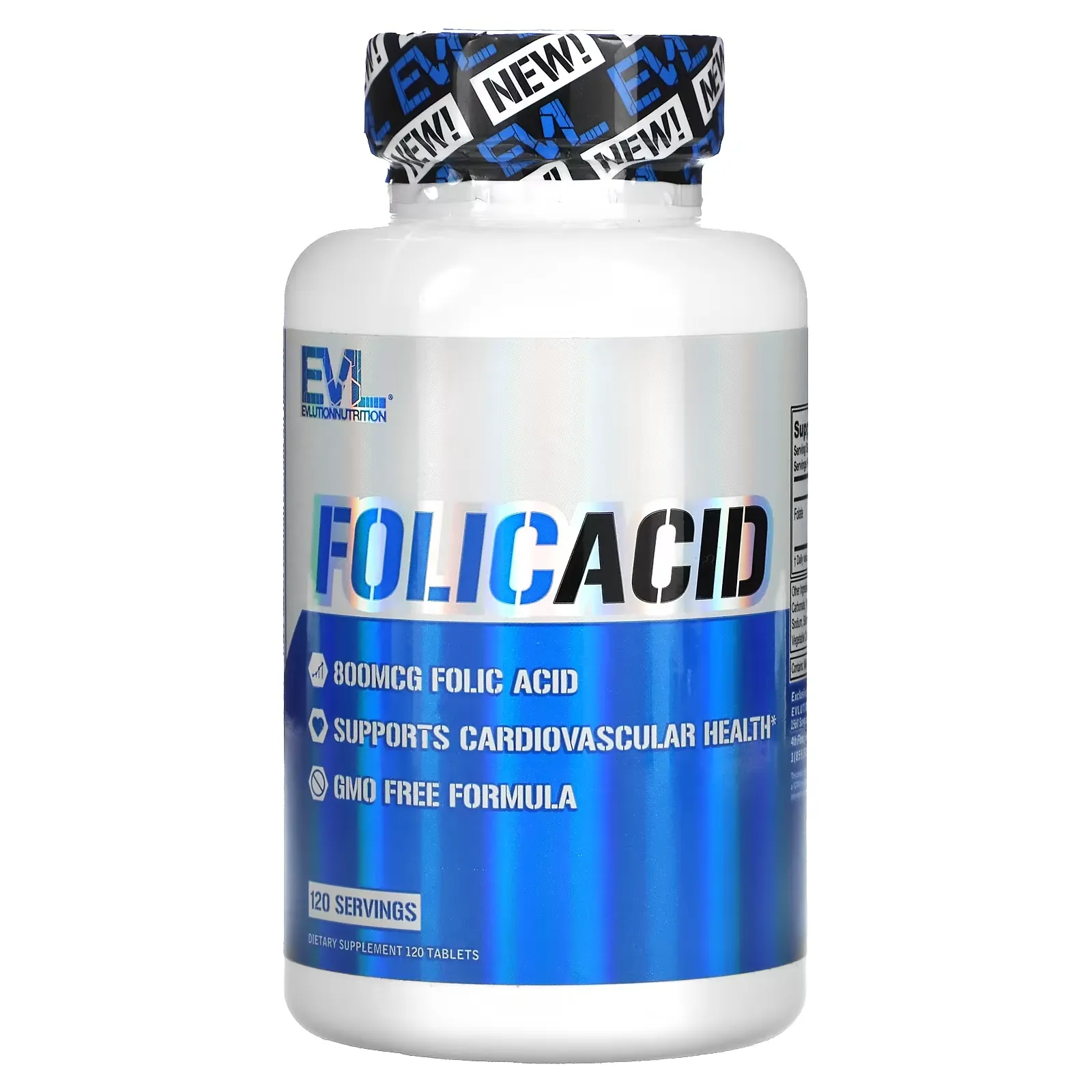 Folic Acid, 800 mcg, 120 Tablets