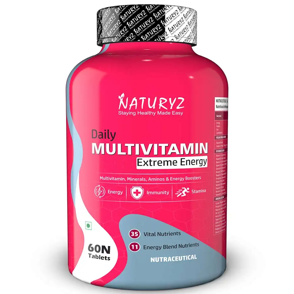 Naturyz Daily Multivitamin Extreme Energy,  60 tablet(s)  Unflavoured