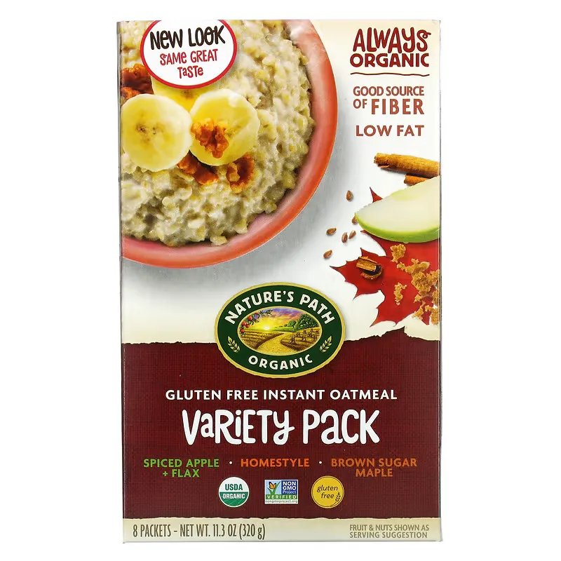 Gluten Free Instant Oatmeal, Variety Pack, 8 Packets, 11.3 oz (320 g)