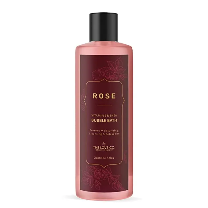 The Love Co. Organic Luxury Bubble Delight Rose & Shea Body Wash