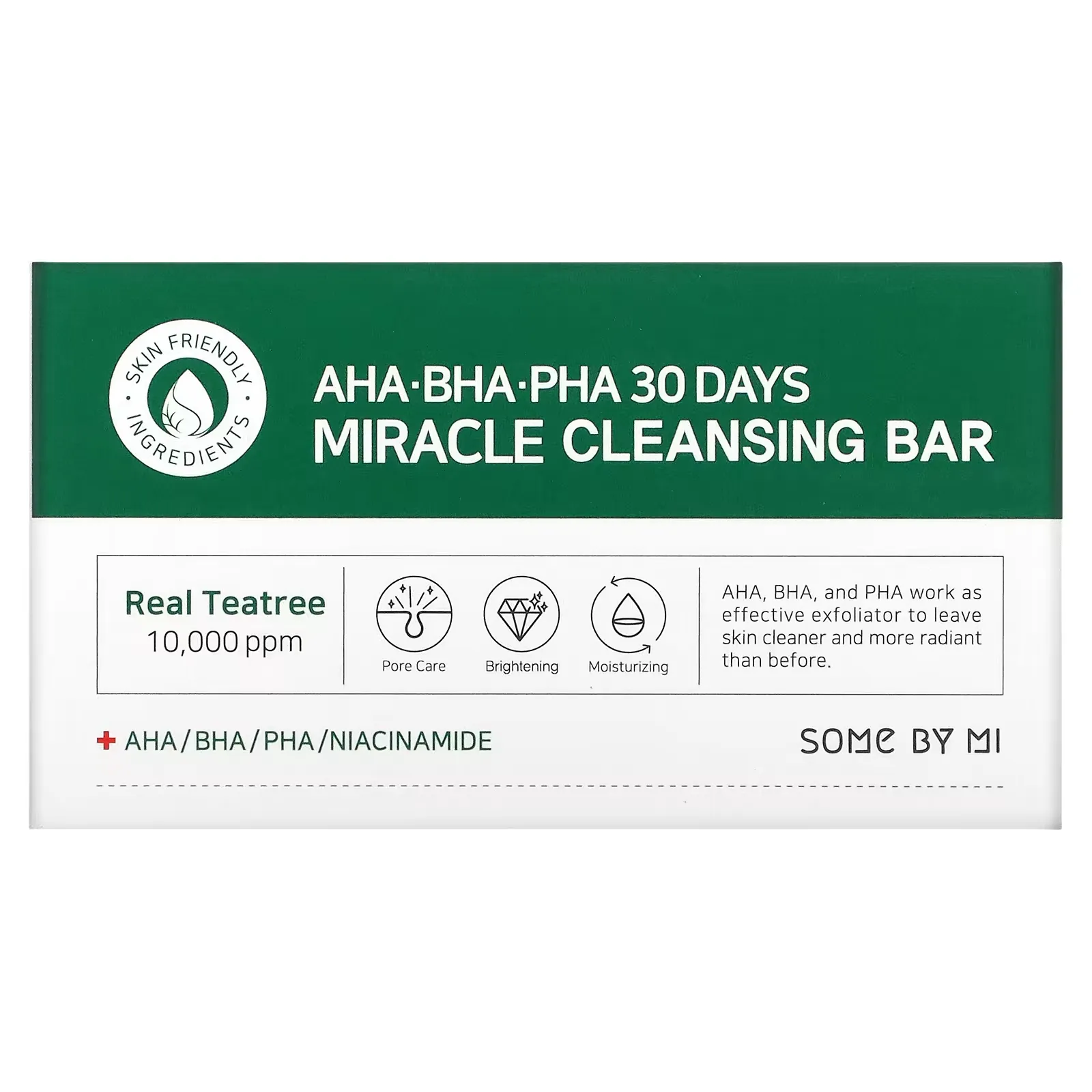 AHA. BHA. PHA 30 Days Miracle Cleansing Bar, 106 g