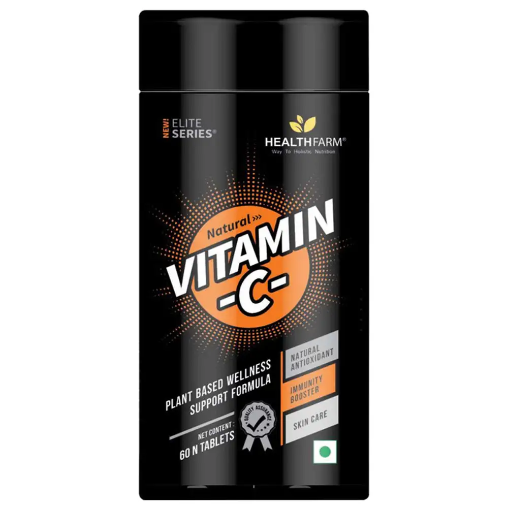 Healthfarm Elite Series Natural Vitamin C,  60 tablet(s)  Unflavoured