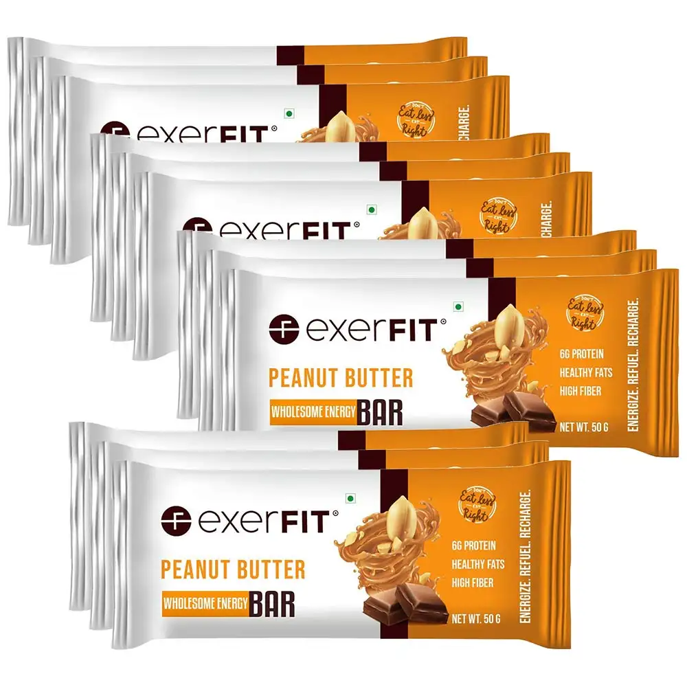 exerFIT Wholesome Energy,  12 bar(s)  Peanut Butter