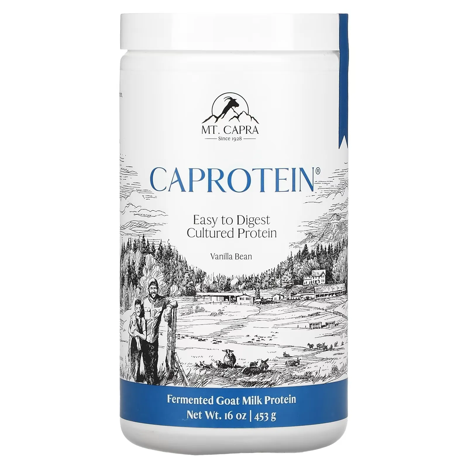 Caprotein, Fermented Goat-Milk Protein, Vanilla Bean, 1 lb (453 g)