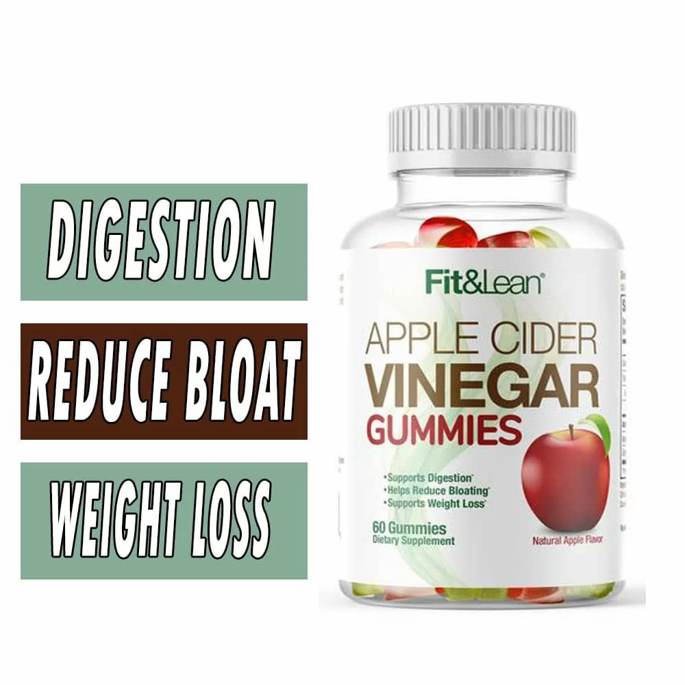 Fit and Lean Apple Cider Vinegar - Natural Apple - 60 Gummies