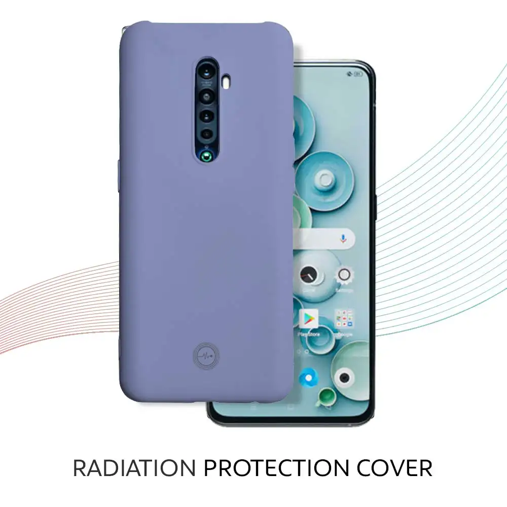 Envirocover Silicon Back Cover for OPPO Reno 2,  with Radiation Protection Technology (Purple)